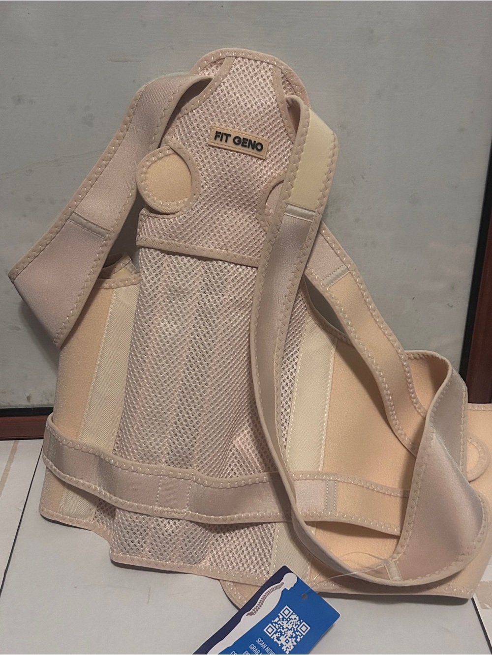 Unisex Beige Posture Corrector Brace